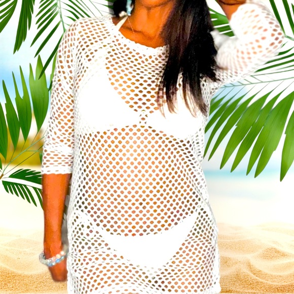 Sexy white Bikini coverup - Picture 3 of 7